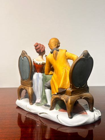 Vintage Porcelain Figurine Couple at Tea