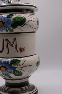 Vintage European Hand-Painted Apothecary Jar 'Natrium'