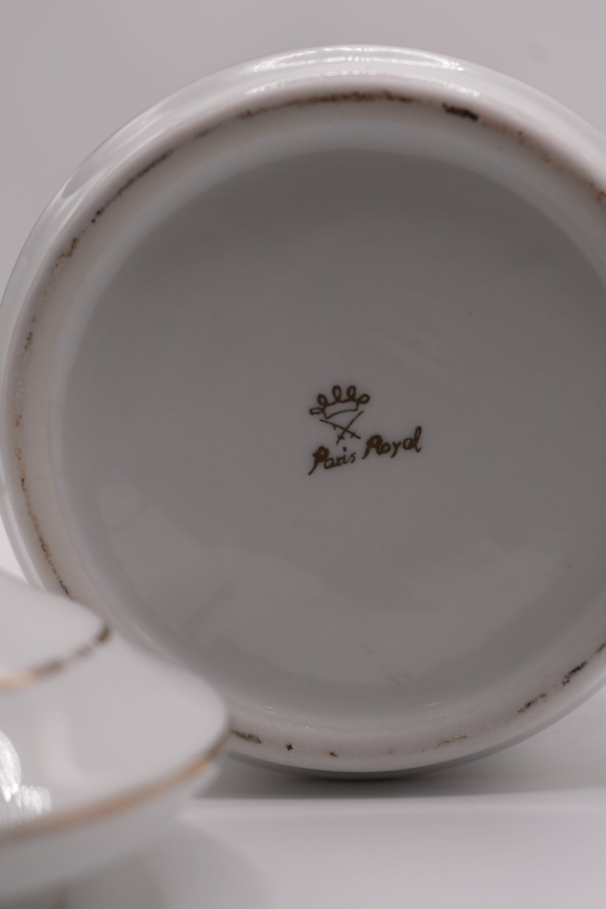 Paris Royal Borax Apothecary Porcelain Jar — Vintage Italian Decorative Porcelain, c. 1960–1980
