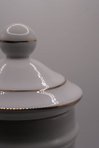 Paris Royal Borax Apothecary Porcelain Jar — Vintage Italian Decorative Porcelain, c. 1960–1980