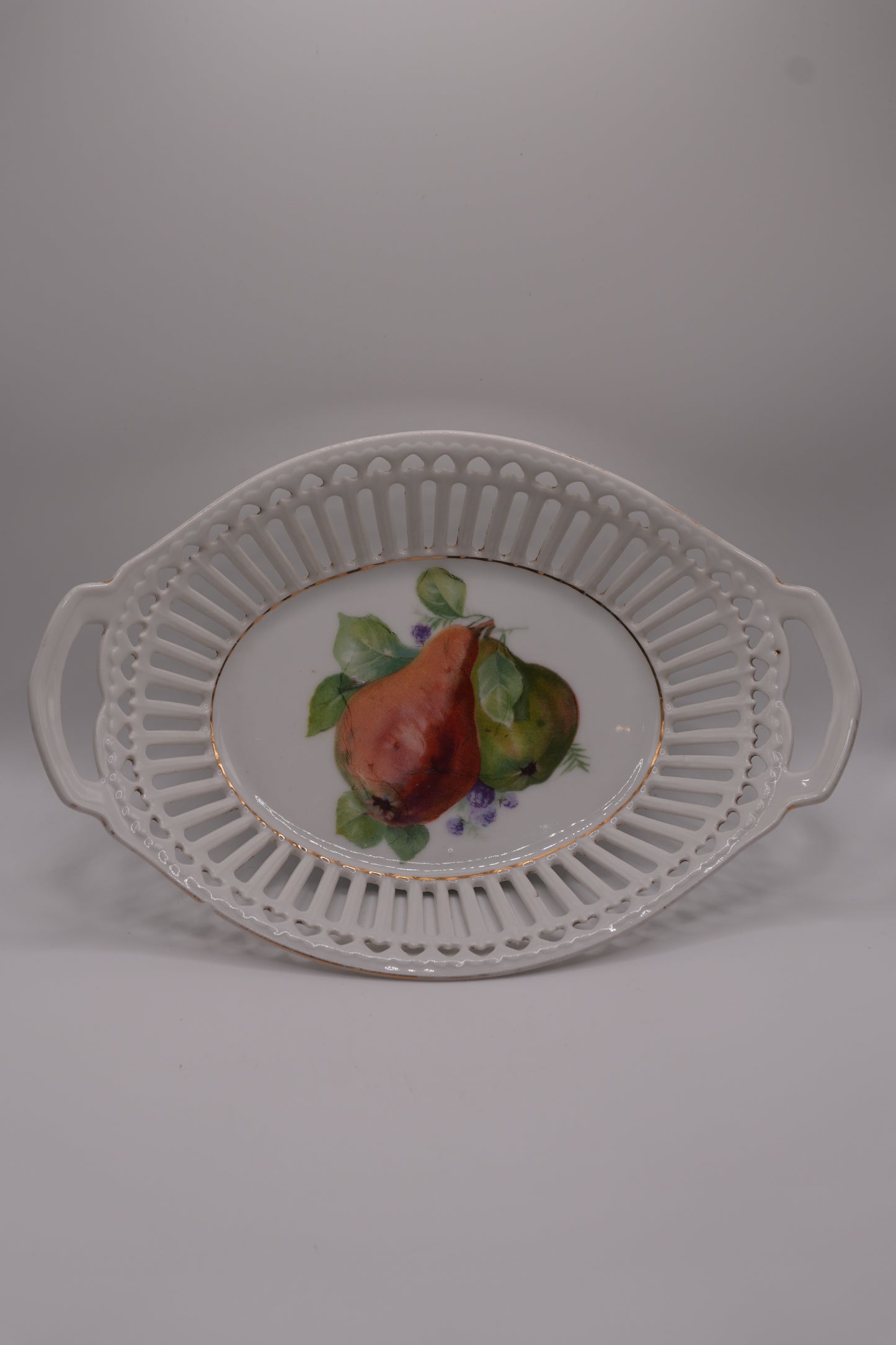 Vintage Pierced Porcelain Serving Bowls – Set of 4