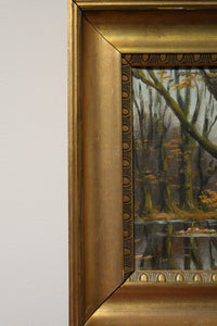 Scandinavian Woodland Landscape – Signed C.F. Olsen, Documented Provenance c. 1926