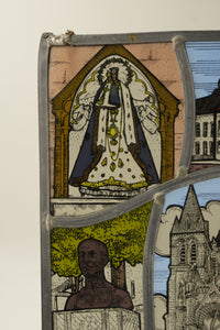 Vintage Belgian Stained Glass Panel – Niel, Antwerp