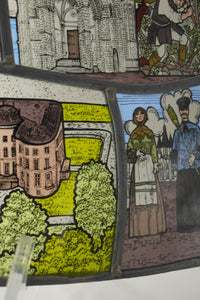 Vintage Belgian Stained Glass Panel – Niel, Antwerp