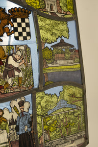 Vintage Belgian Stained Glass Panel – Niel, Antwerp