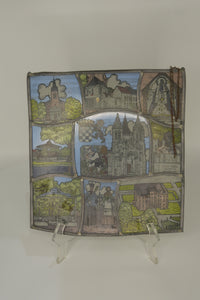 Vintage Belgian Stained Glass Panel – Niel, Antwerp