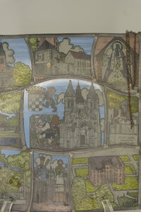 Vintage Belgian Stained Glass Panel – Niel, Antwerp