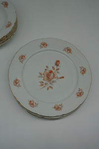 Bohemian Rose Porcelain Dinner Set – Set of 10
