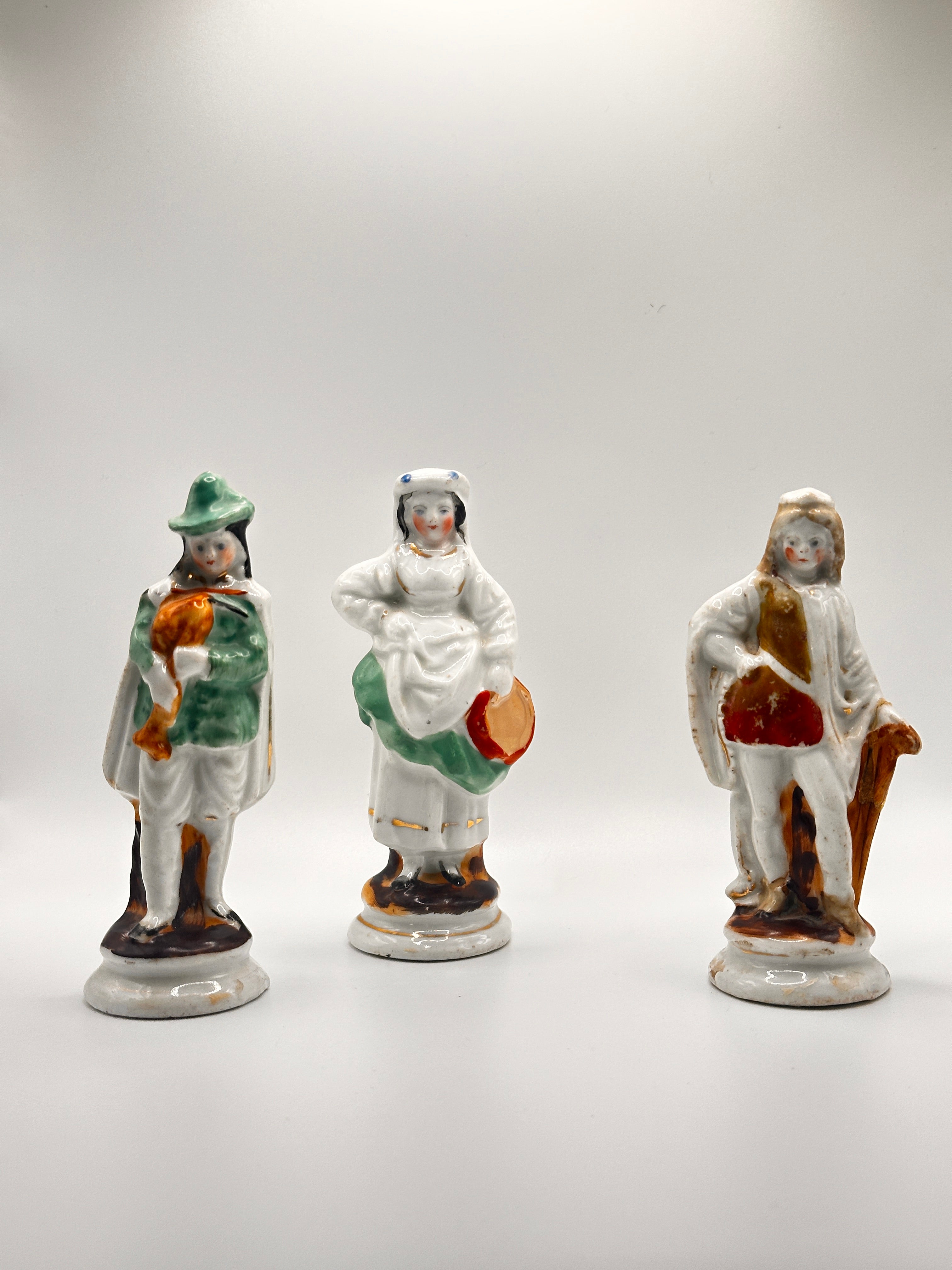 Vintage European Porcelain Figurines – Set of 3