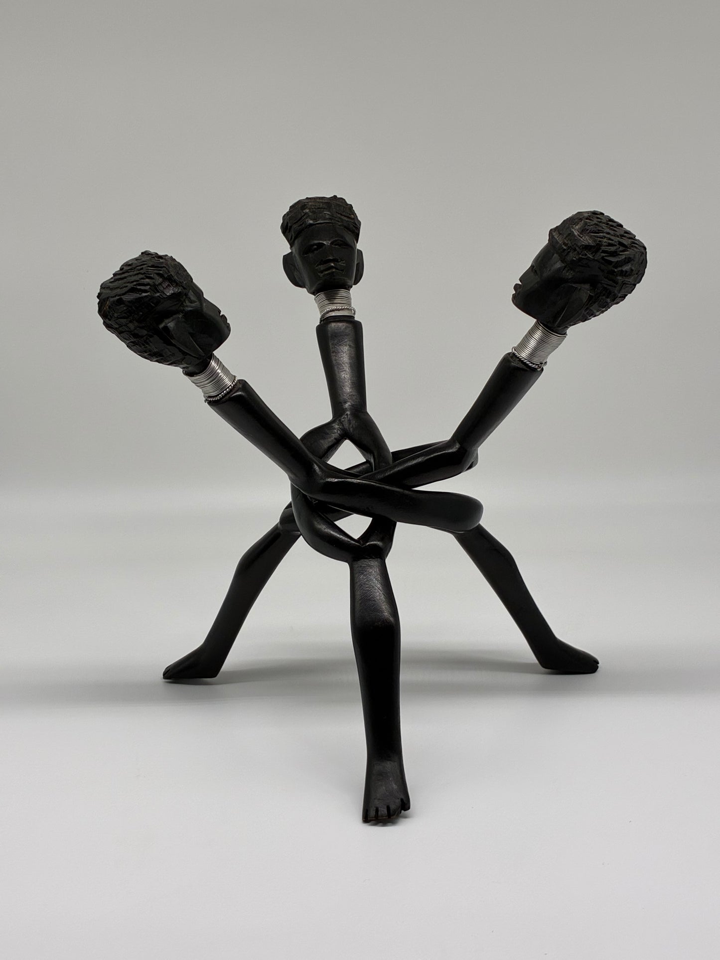 Expandable Hand-Carved Wooden Stand