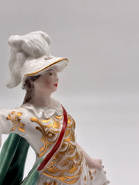 Vintage European Commedia dell'Arte Porcelain Figurines – Set of 2