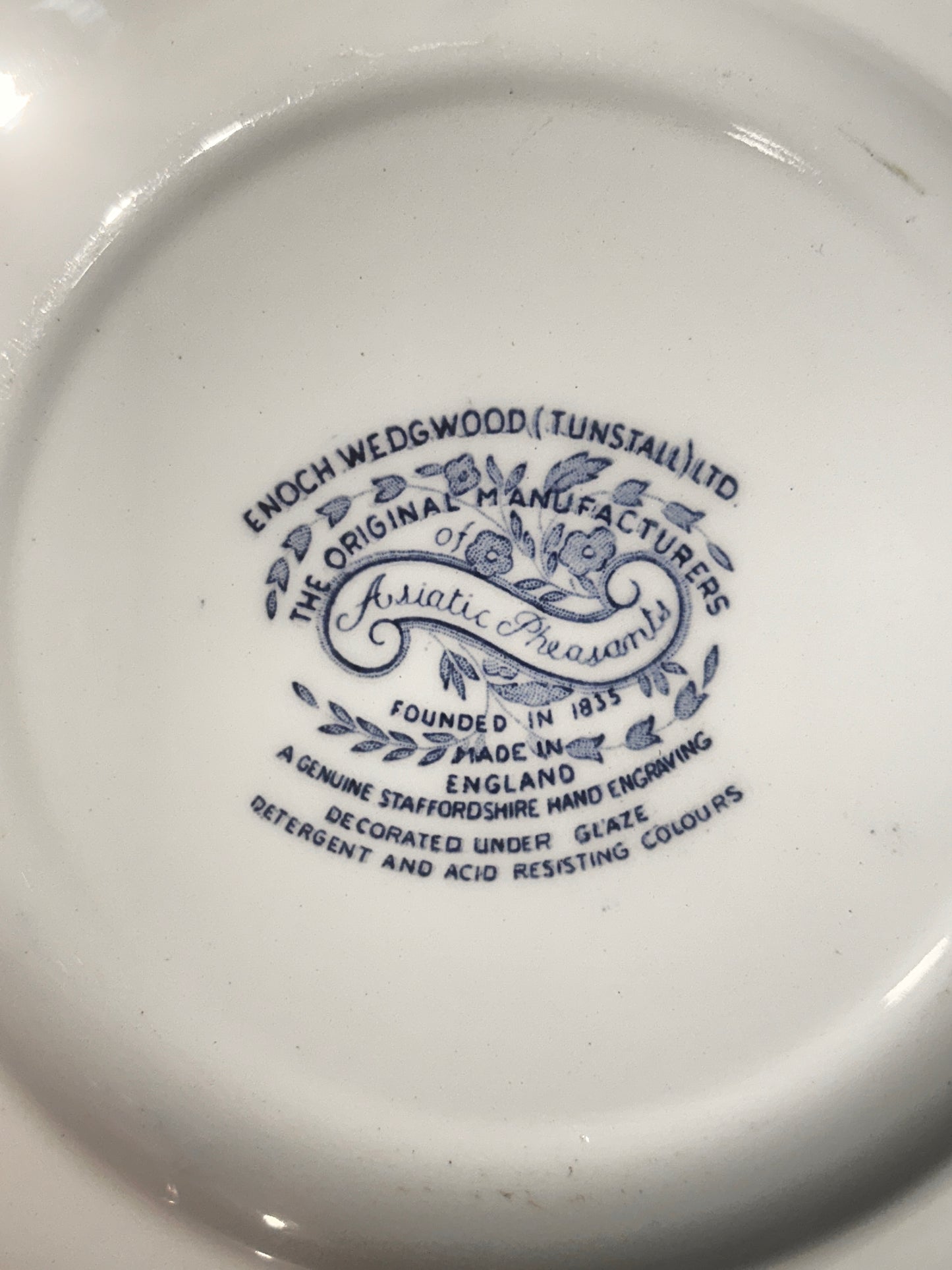 Wedgwood Asiatic Pheasants Plate – English Blue & White Porcelain